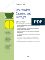 Dry Powders, Capsules and Lozenges