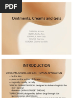 Ointments Creams and Gels