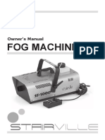 Fog Machine: Owner S Manual