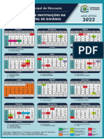 Calendário escolar 2022 da rede municipal de Goiânia
