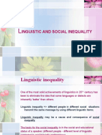 Inguistic and Social Inequality