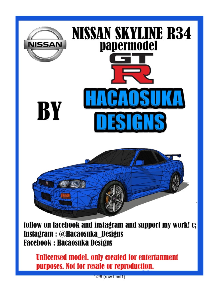 Nissan GTR r34 | PDF