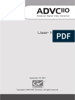 Canopus ADVC 110 Manual