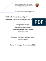 Equipo SEM INV - Elección y Planteamiento Del Problema