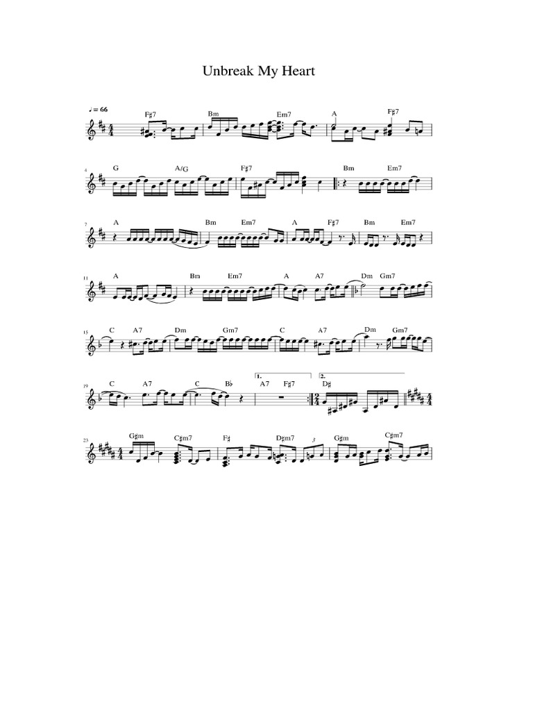 Unbreak My Heart PDF