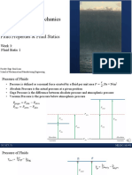 ME130-2: Fluid Mechanics: Fluid Properties & Fluid Statics