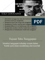 Teks Tanggapan