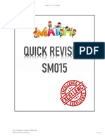Quick Revision SM015 Latest