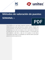 Tarea 4.1 Métodos de Valoración de Puestos