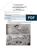 Leyte Normal University San Isidro Campus Technology For Teaching and Learning in The Elementary Grades Module No. 2 Technology: Boon or Bane?