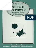 Stanley Aronowitz - Science As Power. Discourse and Ideology in Modern Society