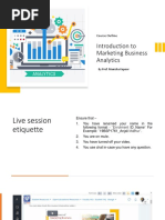 Session 1 - Marketing Business Analytics - 0621