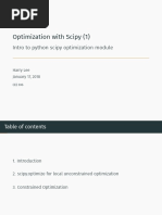 Optimization With Scipy