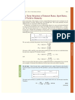 The Term Structure of Interest Rates, Spot Rates, and Yield To Maturity