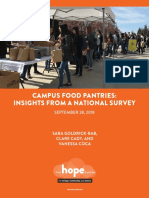 Campus Food Pantries: Insights From A National Survey