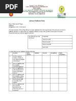 Library Evaluation Tool Sample