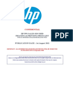 HP Supplies AUG 2021 Price List (Dealer)