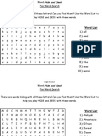 Testing Week Word Search 16 April 2011