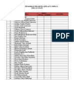 Daftar Hadir X Mipa 8