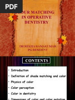 Colour Matching in Operative Dentistry