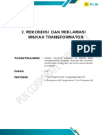 Rekondisi Dan Reklamasi Minyak Transformator