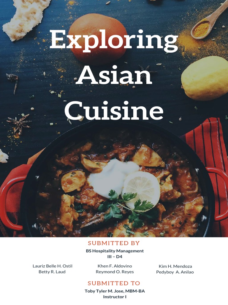Asian Cuisine Portfolio (Final) | PDF | Chinese Cuisine | Asian Cuisine