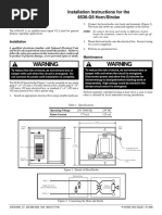 Warning Warning: Installation Instructions For The 6536-G5 Horn/Strobe