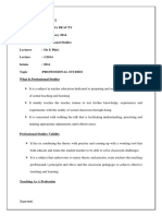 Professional Studies PDF