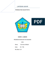 Laporan Akhir: Pembuatan Gaun Pesta