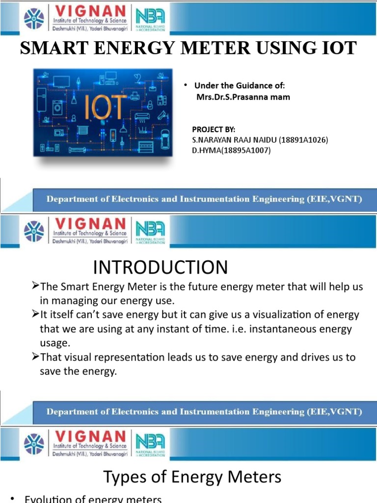 Smart Energy Meter Using Iot PDF Application Software Voltage