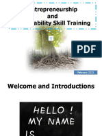 Entrepreneurship and Employability Skills Training - Day I