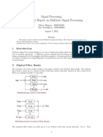Signal Processing Final Project Report On Multirate Signal Processing