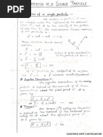 Mechanics of A Single Particle | PDF