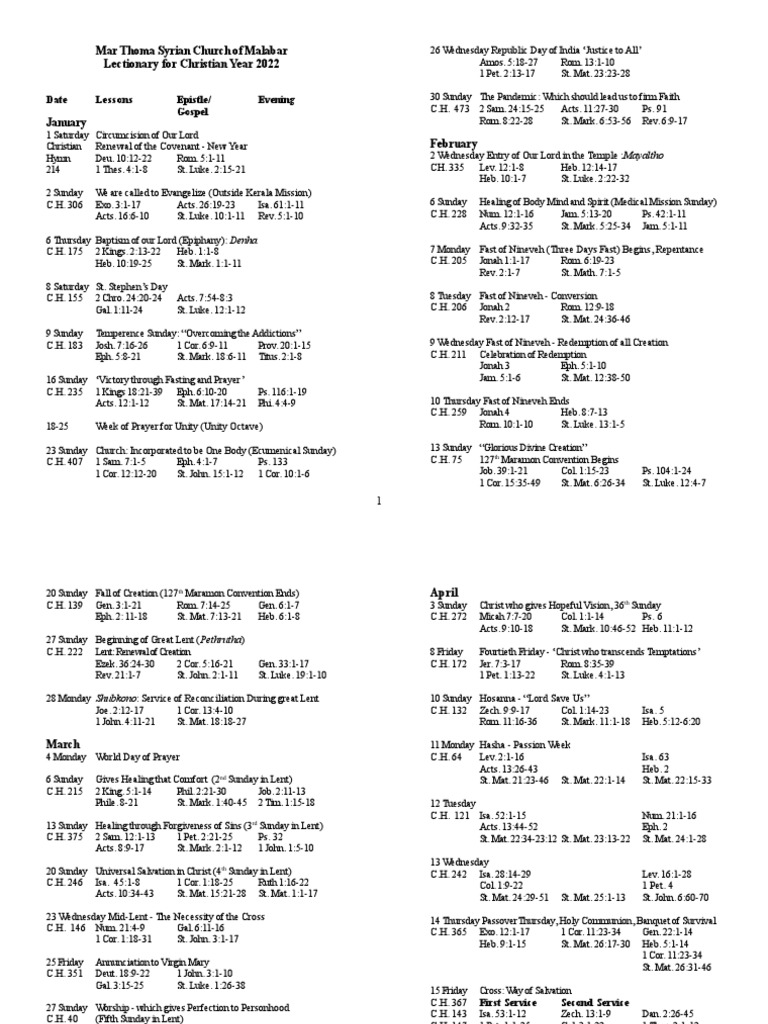 English Lectionary 2022 PDF Pentecost Easter