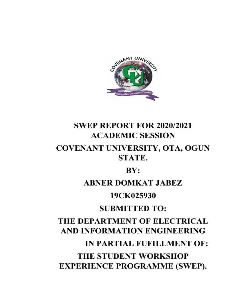 Swep Report | PDF