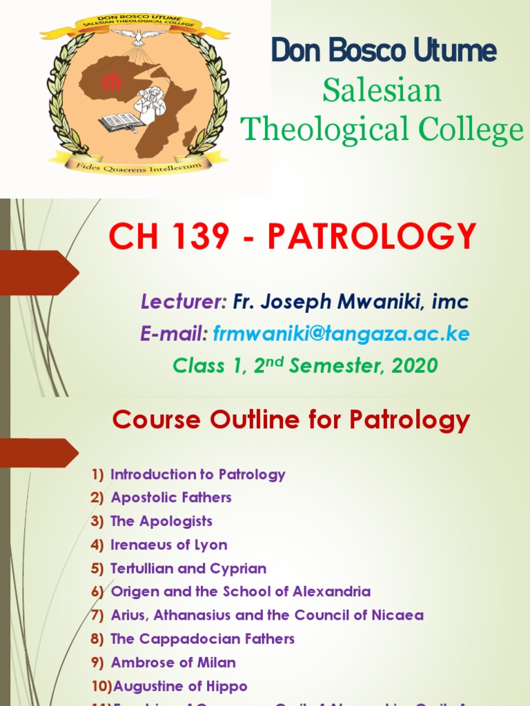 Introduction to Patrology | PDF | Church Fathers | Catholic Church