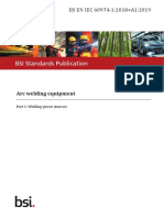 BSI Standards Publication: BS EN IEC 60974-1:2018+A1:2019