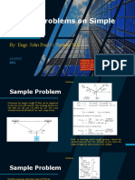 Sample Problems on Simple Stress Calculations