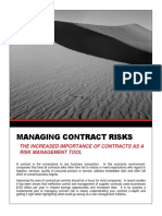 Managing Contract Risks - Importance of Contracts As A Risk Management Tool