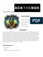 Anubis: Synopsis
