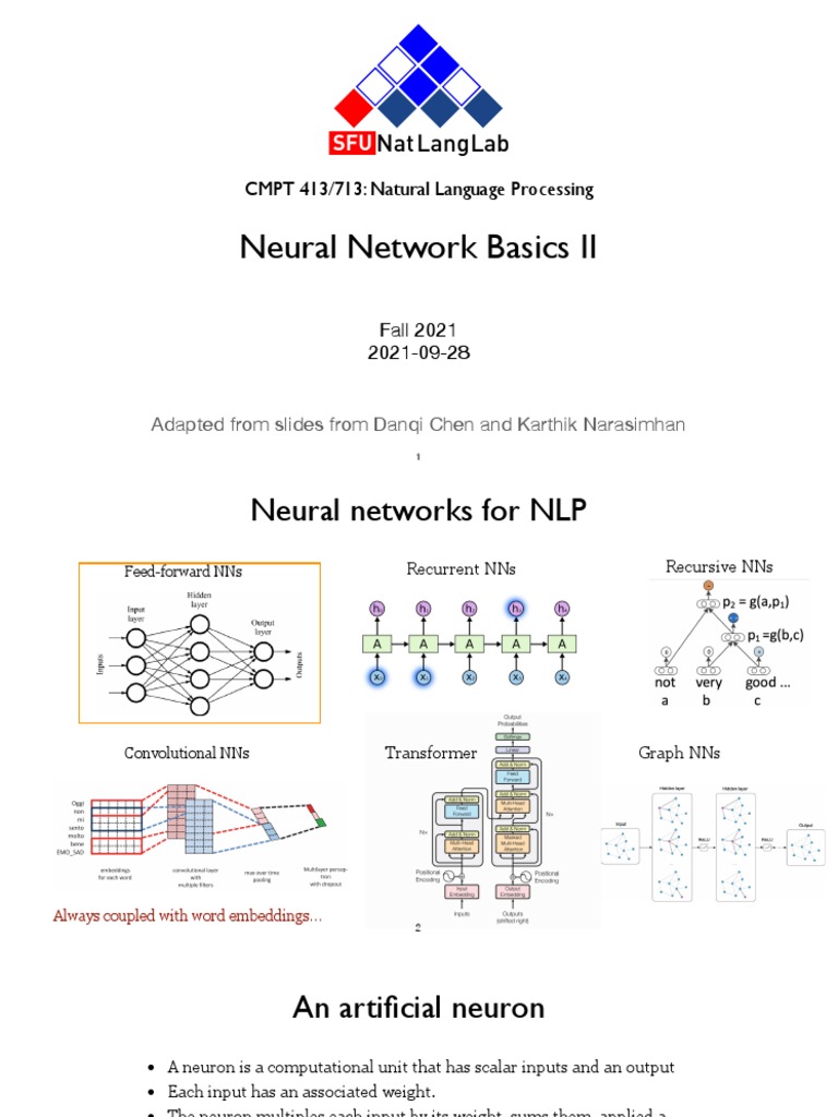 Neural Networks for NLP Overview | PDF | Artificial Neural Network ...