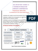 Course-M.Sc. Botany Part - II Paper - XVI Topic - Methods of Sterilization (Biotechnology & Bioinformatics)