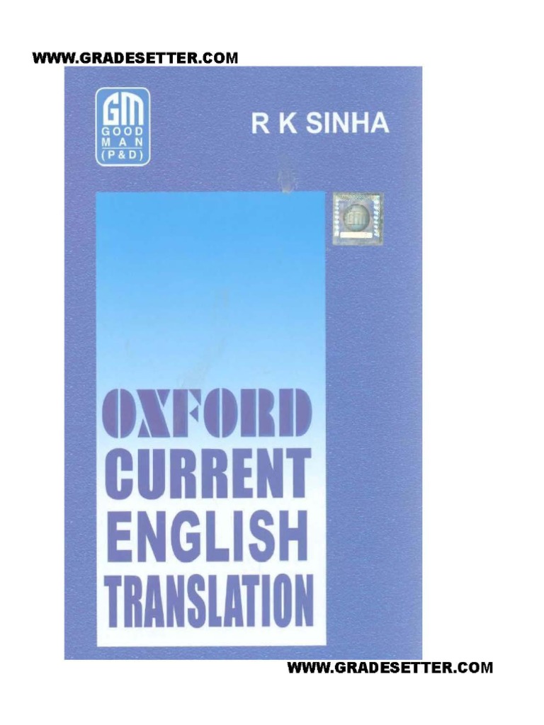 Oxford Current English Translation PDF PDF