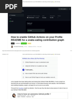 How To Enable GitHub Actions On Your Profile README For A Snake-Eating Contribution Graph ? - DeV Community