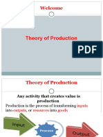 Theory of Production: Welcome