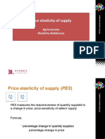 Price Elasticity of Supply: Agrieconomy Khadicha Alakbarova