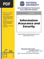 Module 4 Legal, Ethical, and Professional Issues in Information Security