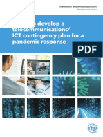 Develop A telecoms-ICT Contingency Plan For A Pandemic Response