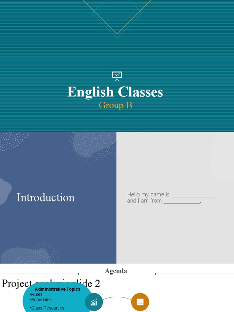 English Class Introduction Overview | PDF | Adjective | Question