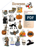 Halloween Worksheet Picture Match